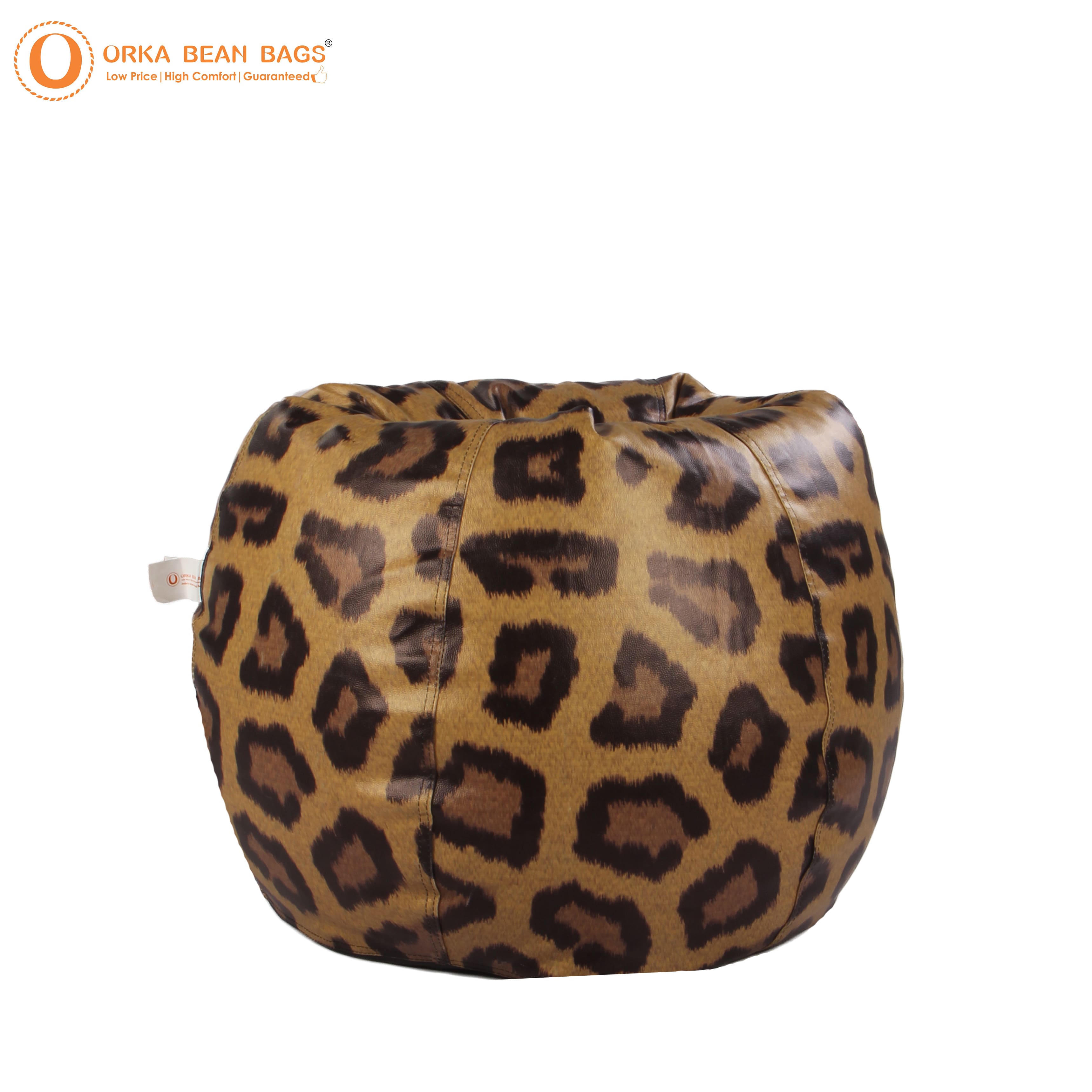 Orka Digital Printed Leopard Print XXXL Bean Bag Filled With Beans view 5